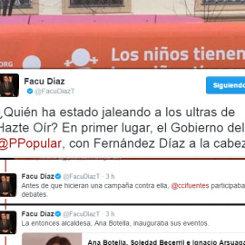 Facu Díaz recopila en Twitter una lista de los cargos políticos que han acudido a algún acto de Hazte Oír