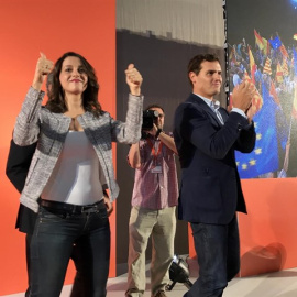 El líder de Ciudadanos, Albert Rivera, y la portavoz de la formación, Inés Arrimadas / EUROPA PRESS