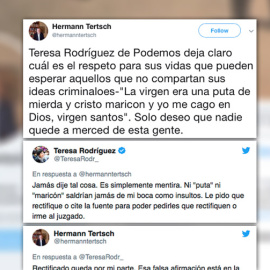  Captura del tuit que Hermann Tertsch ha tenido que borrar.