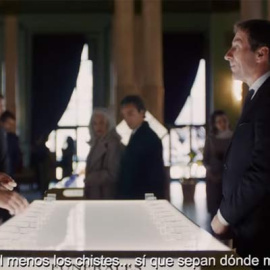 Un momento del anuncio en el que aparecen David Broncano y Antonio de la Torre