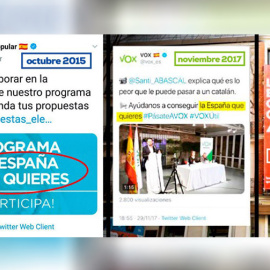 Captura del tuit del Partido Popular.- 