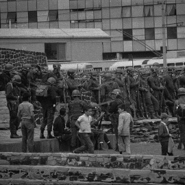 Tropas del Ejército Mexicano en Tlatelolco