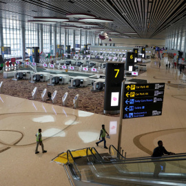 Vista de la nueva terminal robotizada del aeropuerto Changi de Singapur. REUTERS