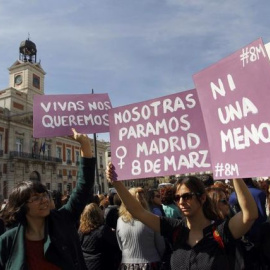 Manifestación feminista del 8M en Madrid. EFE.