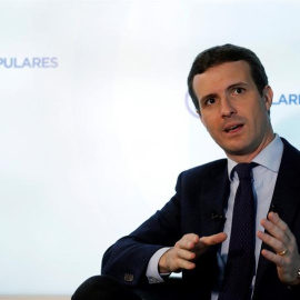 El presidente del PP, Pablo Casado. EFE/Ballesteros