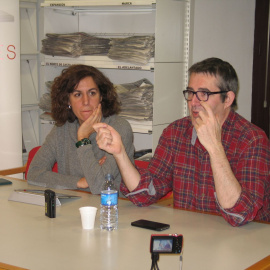 Irene Lozano y Máximo Pradera, en la presentación de su libro de conversaciones.
