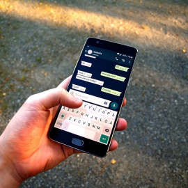  Chat de WhatsApp. Foto: Wikipedia