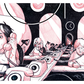 La Gran Corporación. Ilustración: Aleix Gordo Hostau / www.aleixgoho.com 