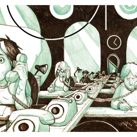 La Gran Corporación. Ilustración: Aleix Gordo Hostau / www.aleixgoho.com 