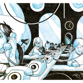 La Gran Corporación. Ilustración: Aleix Gordo Hostau / www.aleixgoho.com 