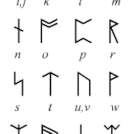 Las runas del lenguaje de los hobbits.Wikimedia Commons