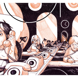 La Gran Corporación. Ilustración: Aleix Gordo Hostau / www.aleixgoho.com 