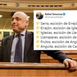 Rafael Simancas ha provocado la resurección del 'Tamayazo' con un tuit.