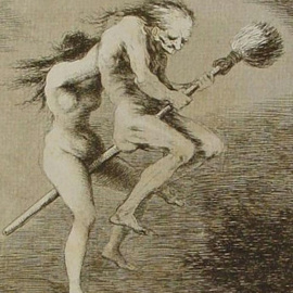 Capricho nº 68, Francisco Goya y Lucientes.Wikimedia Commons