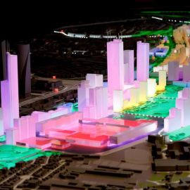 Maqueta del proyecto Madrid Nuevo Norte (la antigua Operación Chamartín). EFE