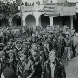 La despedida de las Brigadas Internacionales en l’Espluga de Francolí (Tarragona). GENERALITAT/HENRY BUCKLEY
