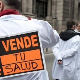 Una manifestación en defensa de la sanidad pública en Madrid. EFE