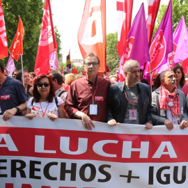 Cabecera de la manifestación del Primero de Mayo en Madrid. Foto: CCOO