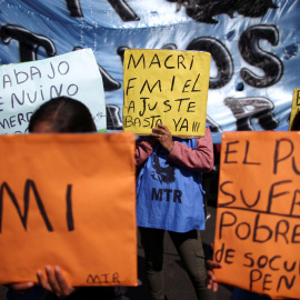 Manifestación contra las medidas económicas del gobierno del presidente argentino Mauricio Macri. REUTERS / Agustin Marcarian