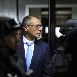 El exvicepresidente de Ecuadro, Jorge Glas, durante su juicio.