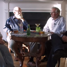 Christopher Hitchens, Daniel Dennett, Richard Dawkins y Sam Harris, en una imagen de 2007.