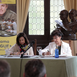  Firma de Protocolo General entre el Ministerio de Defensa y el Ministerio de Educación y Formación Profesional relativos a la enseñanza de formación profesional y acreditación de competencias del personal de las Fuerzas Armadas. Foto: Rubén Somonte