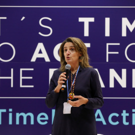 Teresa Ribera, durante la Cumbre del Clima (COP25) en Madrid. E.P./Jesús Hellín