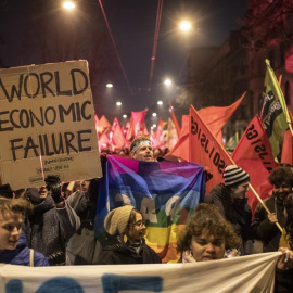Manifestación en Zurich contra la Cumbre de Davos. EFE/EPA/ENNIO LEANZA