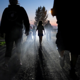 Cedremonia de nativos americanos en Canadá. REUTERS