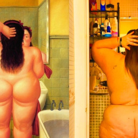 Aquí estoy cuál #musa de #botero en #cuarentena 