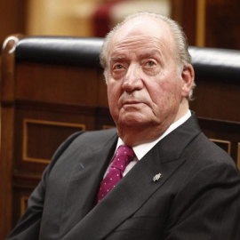 El rey emérito de España, Juan Carlos I, en el Congreso, durante el acto conmemorativo del 40 aniversario de la Constitución, el 6 de diciembre de 2018. E.P.