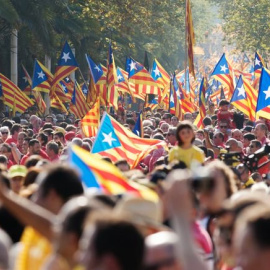 Manifestación en Barcelona el 11 de septiembre de 2014. Iakov Filimonov / Shutterstock