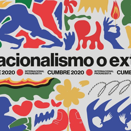 Cartel de la cumbre de la Internacional Progresista