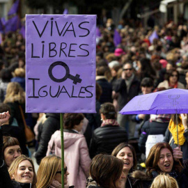 Manifestación del 8M, por el Día Internacional de la Mujer. EFE/ DAVID AGUILAR