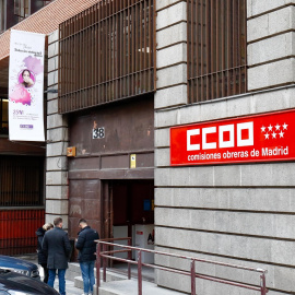 Fachada de la sede de Comisiones Obreras, en Madrid. E.P./
Óscar J.Barroso