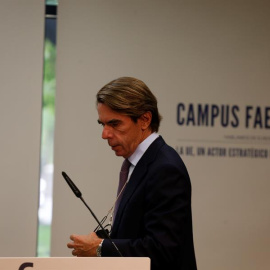  Aznar, en el campus de FAES hace unos días. EFE/ Javier Lizón