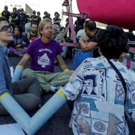 Activistas por el clima. EFE/ Emilio Naranjo