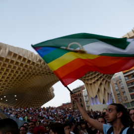 Cabalgata desfile del Orgullo LGTBI 2019 en Sevilla.- María José López / Europa Press