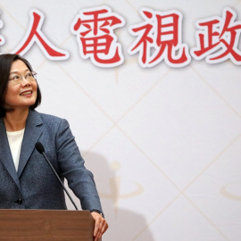 La presidenta de Taiwán, Tsai Ing-wen, en una comparecencia ante los periodistas. REUTERS / Ann Wang