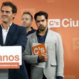 José Manuel Villegas, Juan Carlos Girauta, Fernando de Páramo y Albert Rivera. EFE