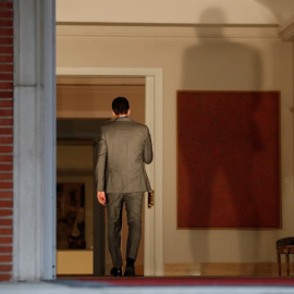  Pedro Sánchez, tras la declaración institucional sobre los indultos a los presos del 'procés'. EFE/Emilio Naranjo