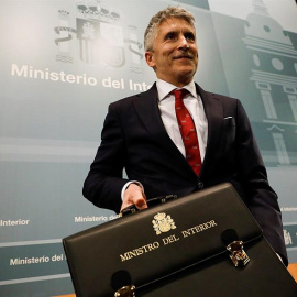  El ministro del Interior, Fernando Grande Marlaska, durante el acto de toma de posesión de su cargo. EFE/David Fernández