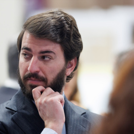  El vicepresidente de la Junta de Castilla y León, Juan García-Gallardo, durante la tercera jornada de la Feria Internacional de Turismo, Fitur 2023, en IFEMA Madrid, a 20 de enero de 2023, en Madrid (España).- EUROPA PRESS