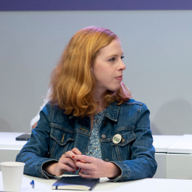 La secretaria de Organización de Podemos, Lilith Verstrynge, en una reunión del Consejo Ciudadano Estatal de Podemos, en la sede de Podemos, a 29 de abril de 2022, en Madrid (España).- EUROPA PRESS