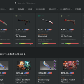 Imagen de la Plataforma Buy & Sell Skins for CS:GO.