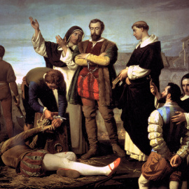 Cuadro la 'Ejecución de los comuneros de Castilla', de Antonio Gisbert Pérez (1860)