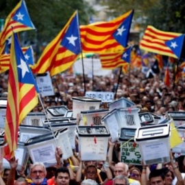  Manifestación del primer aniversario del 1-0.- EFE