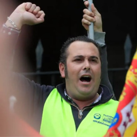 Manuel 'Manolín' Hernández, presidente de la Plataforma de Defensa del Transporte.- EFE