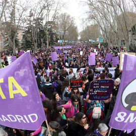 Manifestación por el 8M, en Madrid. EFE/ Rodrigo Jiménez