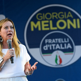 Georgia Meloni, líder del partido de extrema derecha Fratelli d'Italia. -REUTERS